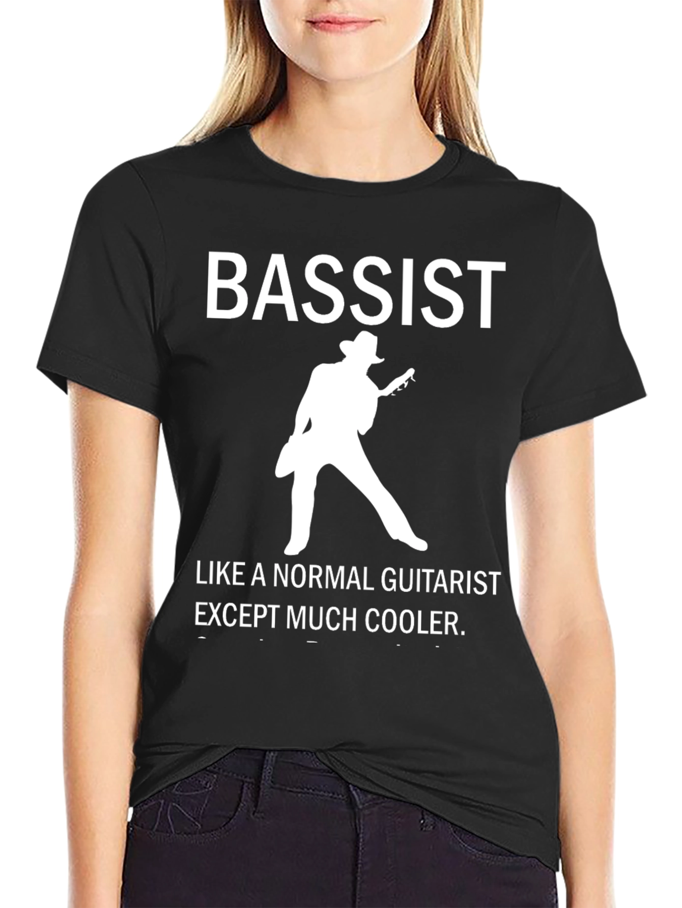 Cool Bassist Graphic T-Shirt - Musician Humor Tee