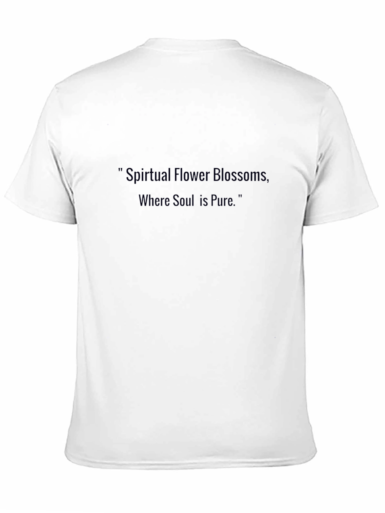 Spiritual Flower Blossoms Black T-Shirt