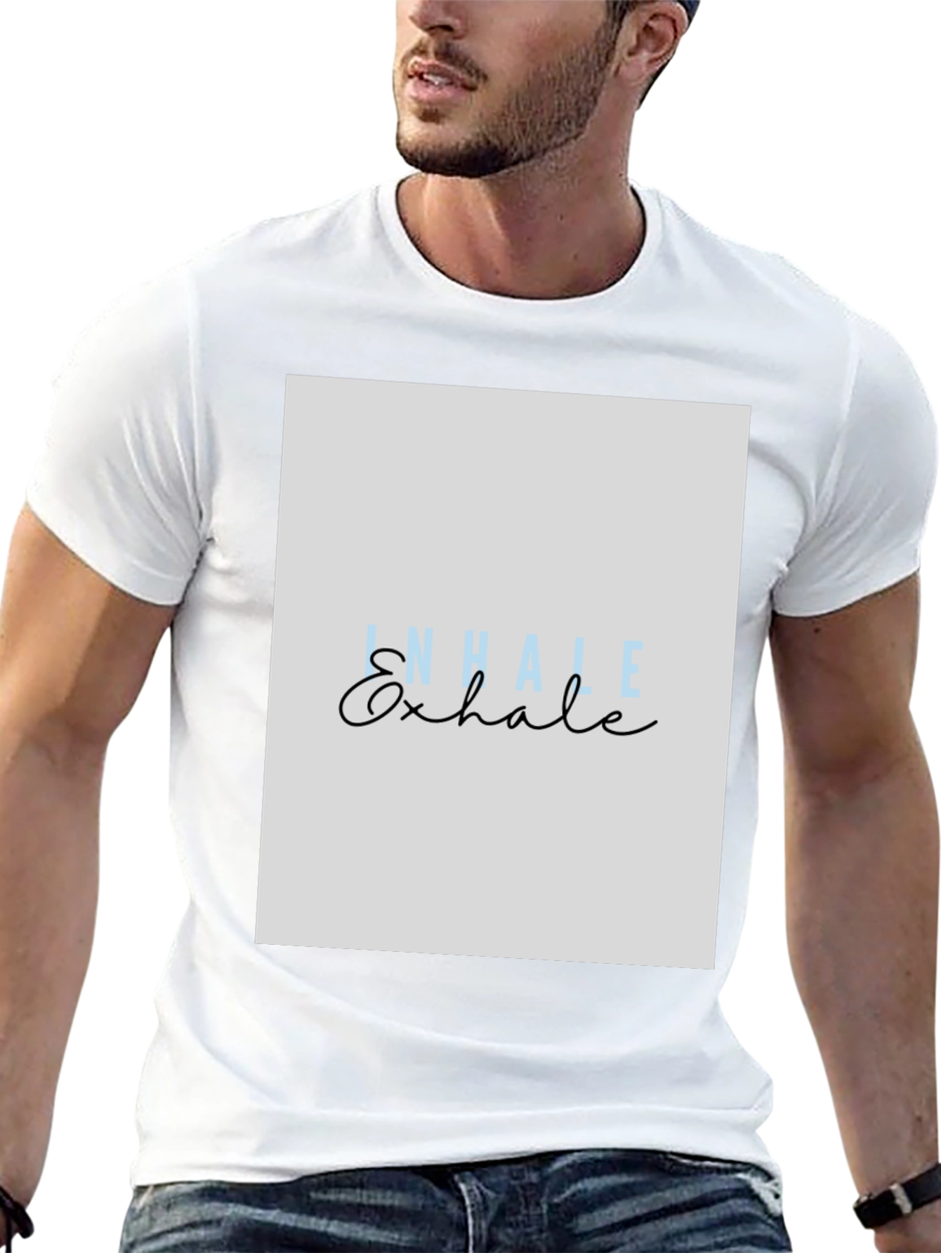 Inhale Exhale Graphic Tee - Relaxation Shirt