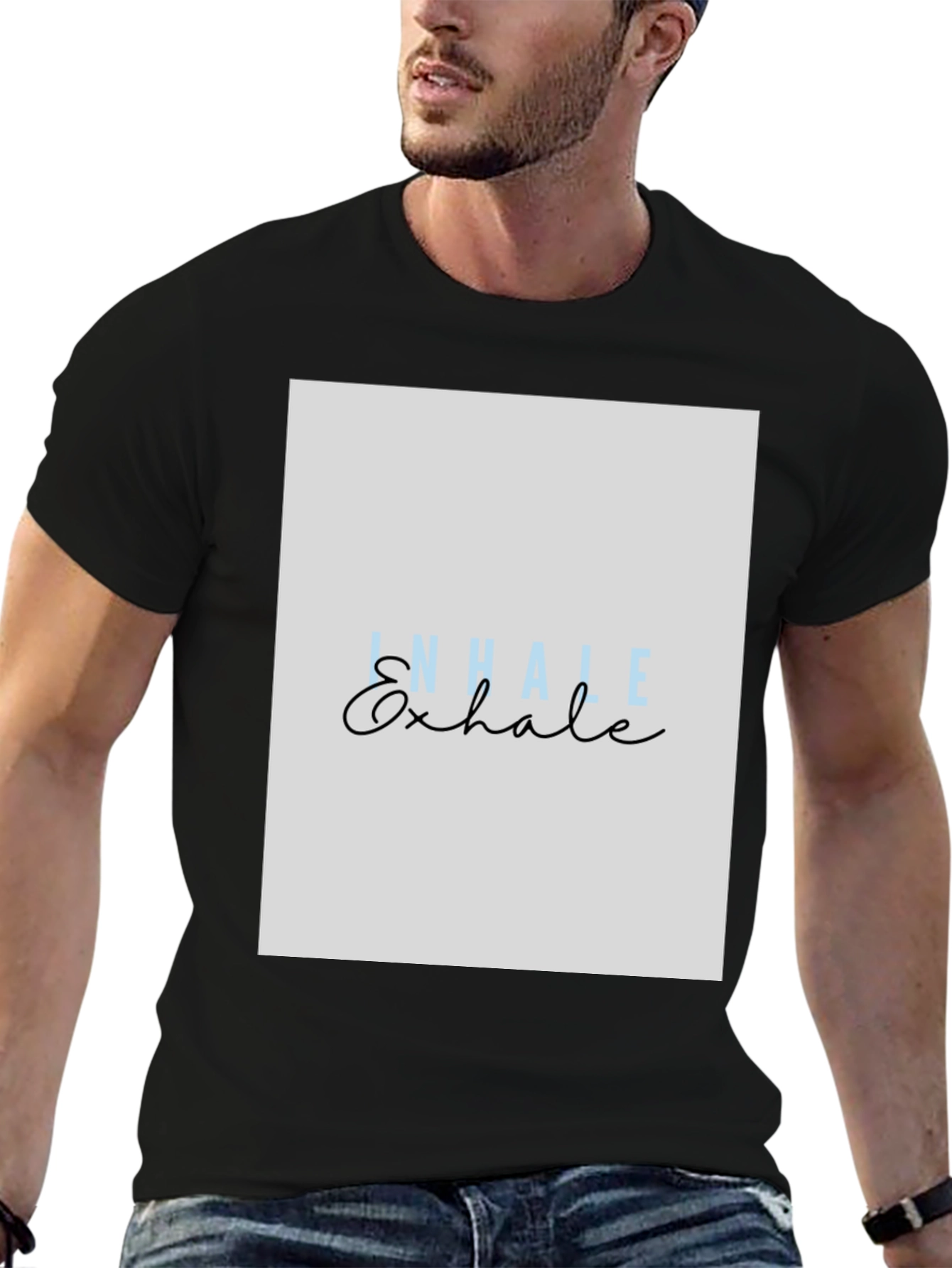 Inhale Exhale Graphic Tee - Relaxation Shirt