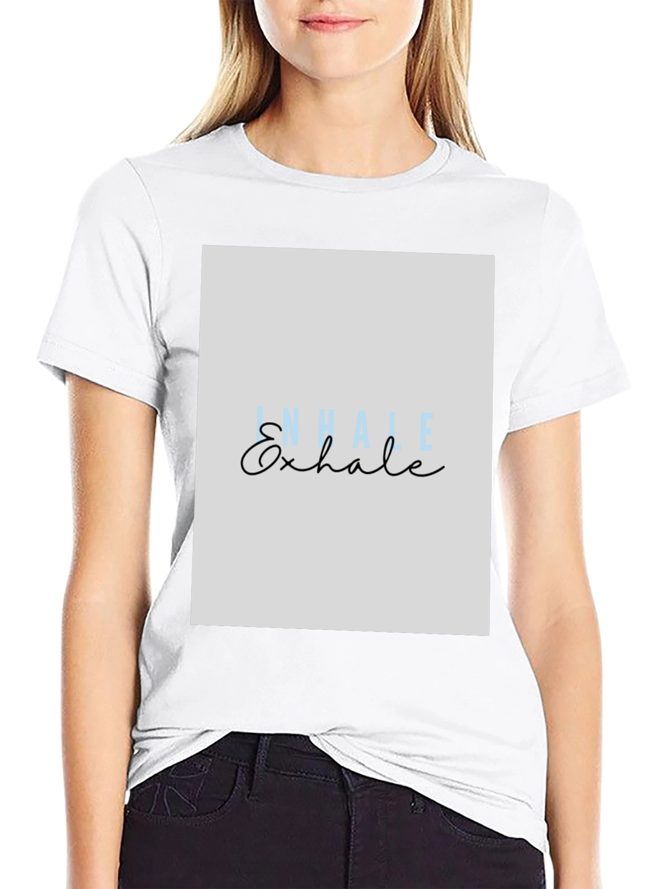 Inhale Exhale Graphic Tee - Relaxation Shirt