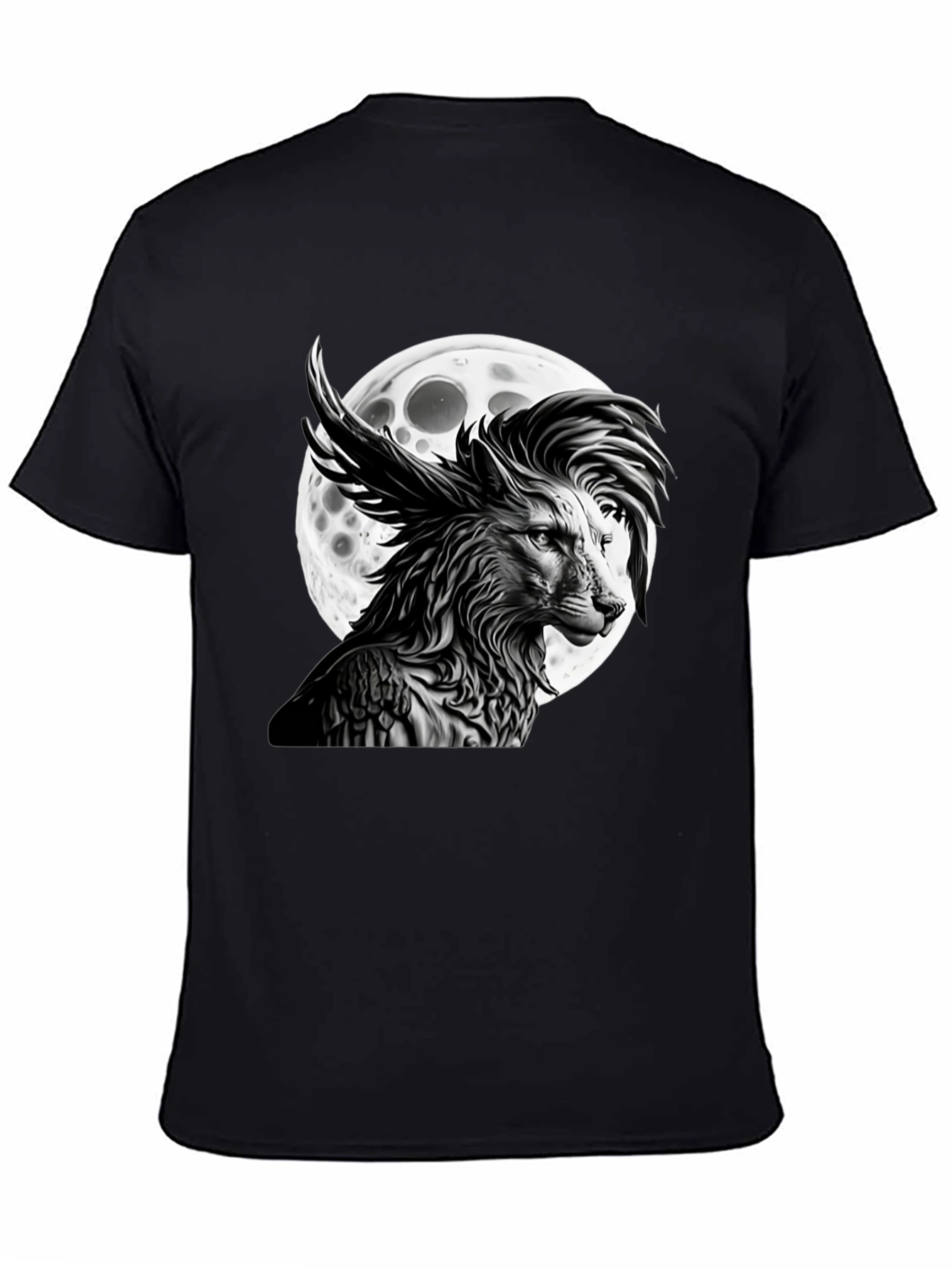 Wolf Moon Graphic Tee - Unique Design