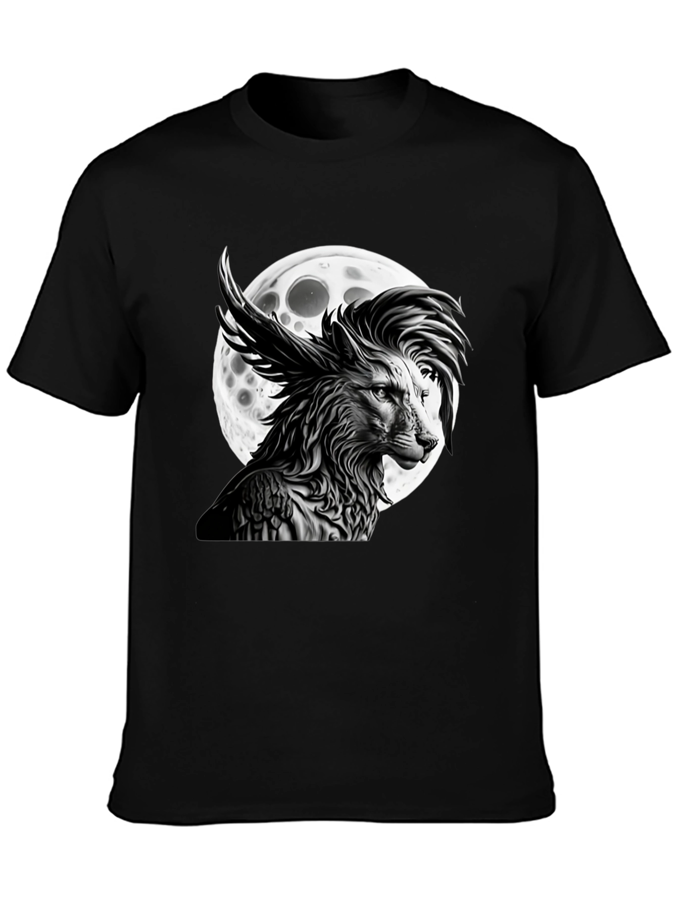 Wolf Moon Graphic Tee - Unique Design