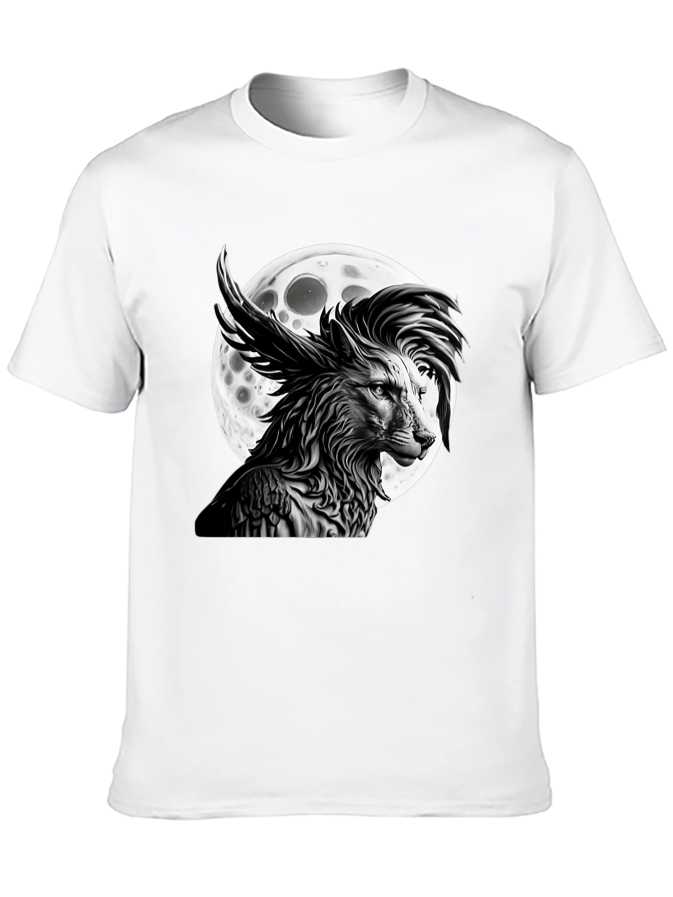 Wolf Moon Graphic Tee - Unique Design