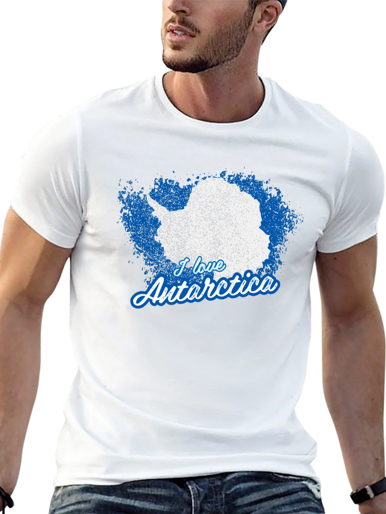 I Love Antarctica Graphic T-Shirt