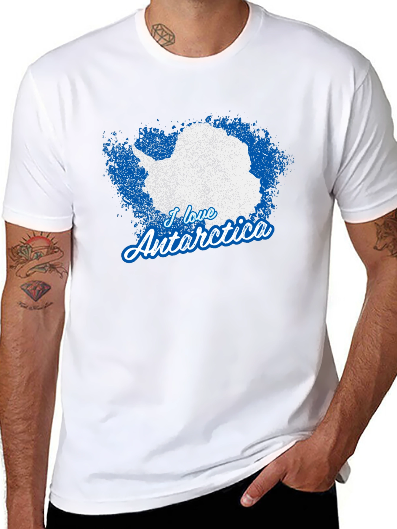 I Love Antarctica Graphic T-Shirt