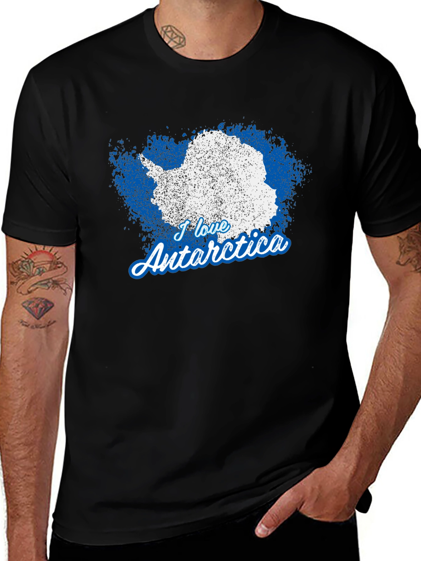 I Love Antarctica Graphic T-Shirt