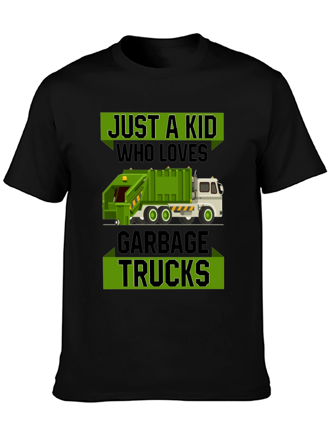 Just a Kid Who Loves Garbage Trucks T-Shirt