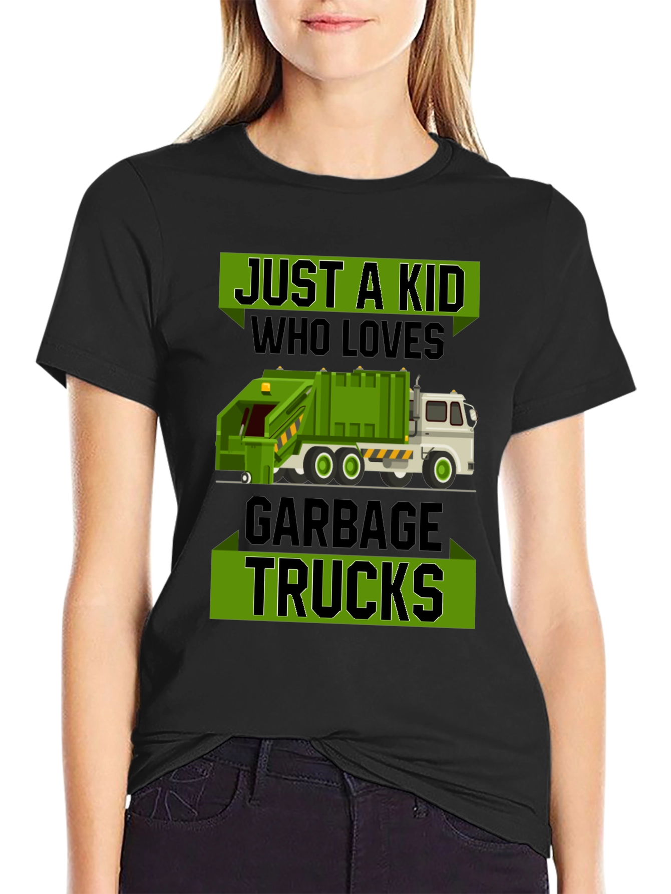 Just a Kid Who Loves Garbage Trucks T-Shirt