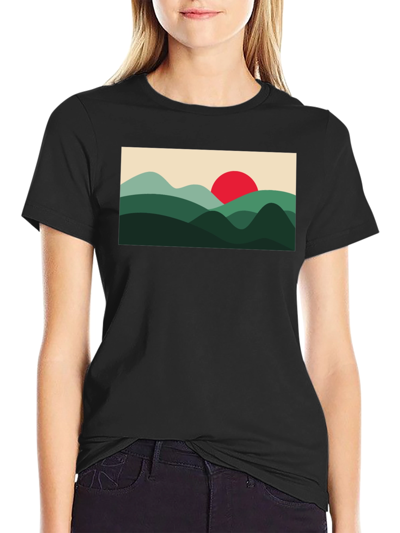 Mountains and Sun Graphic Tee