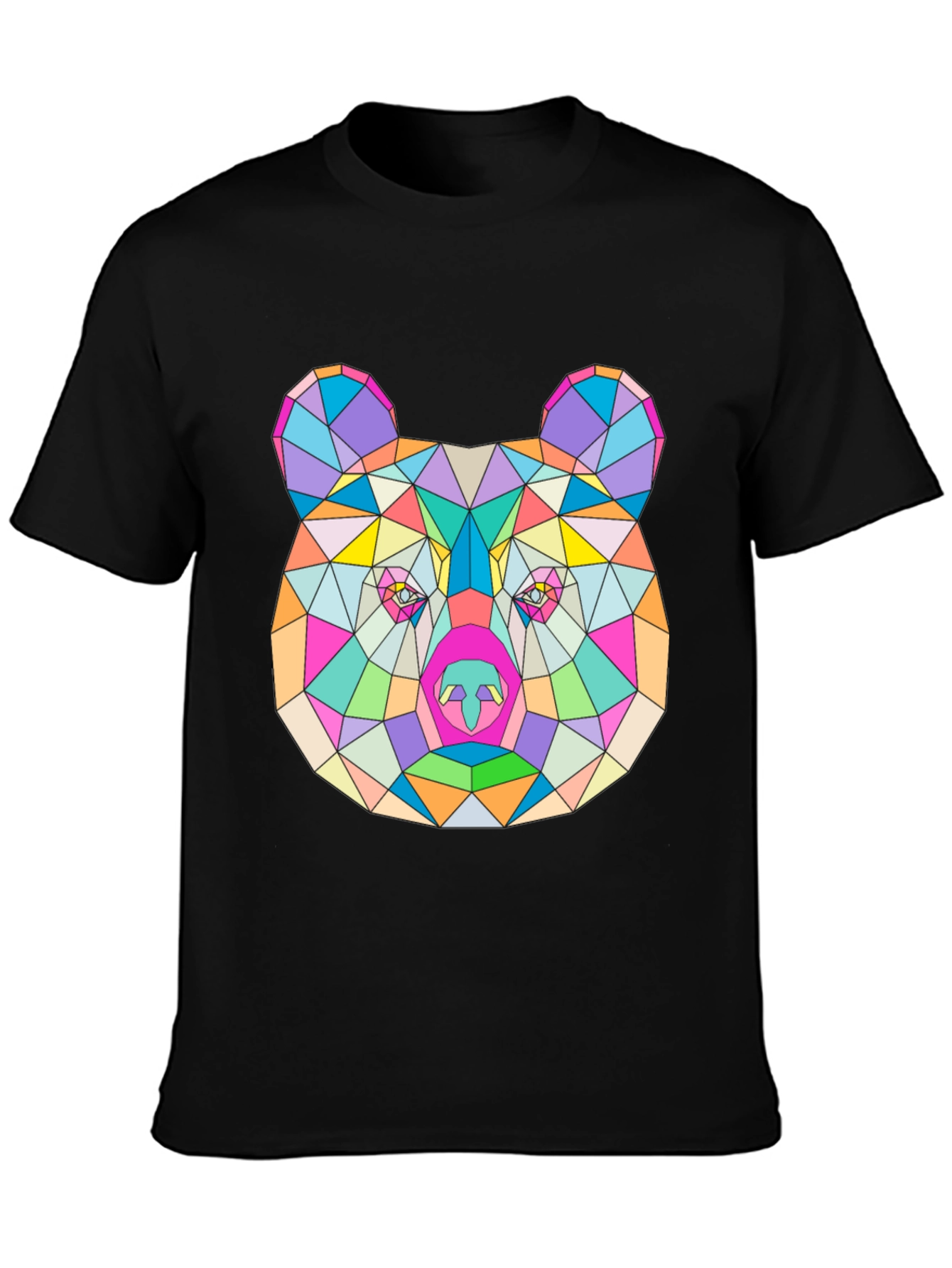 Geometric Bear T-Shirt - Modern Art Tee