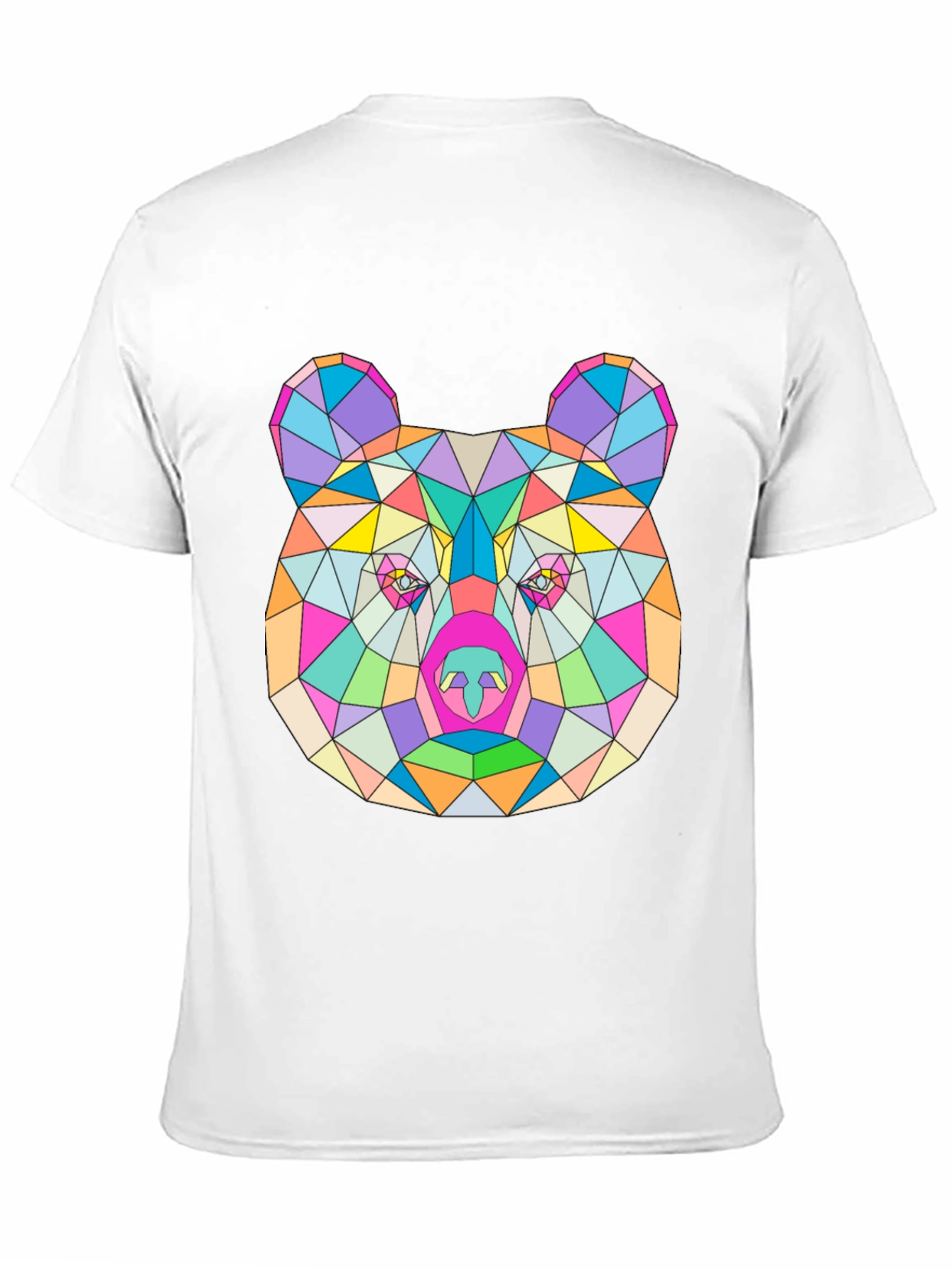 Geometric Bear T-Shirt - Modern Art Tee