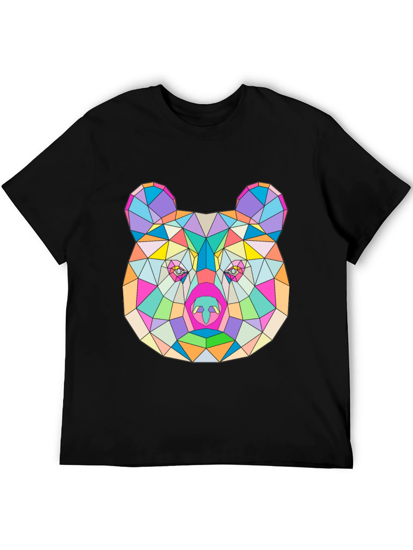 Geometric Bear T-Shirt - Modern Art Tee