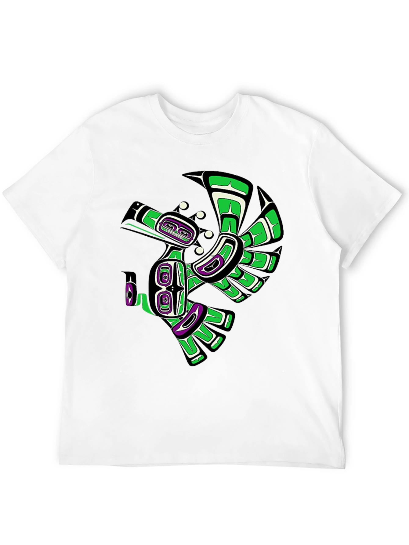 Native American Art Raven Black T-Shirt