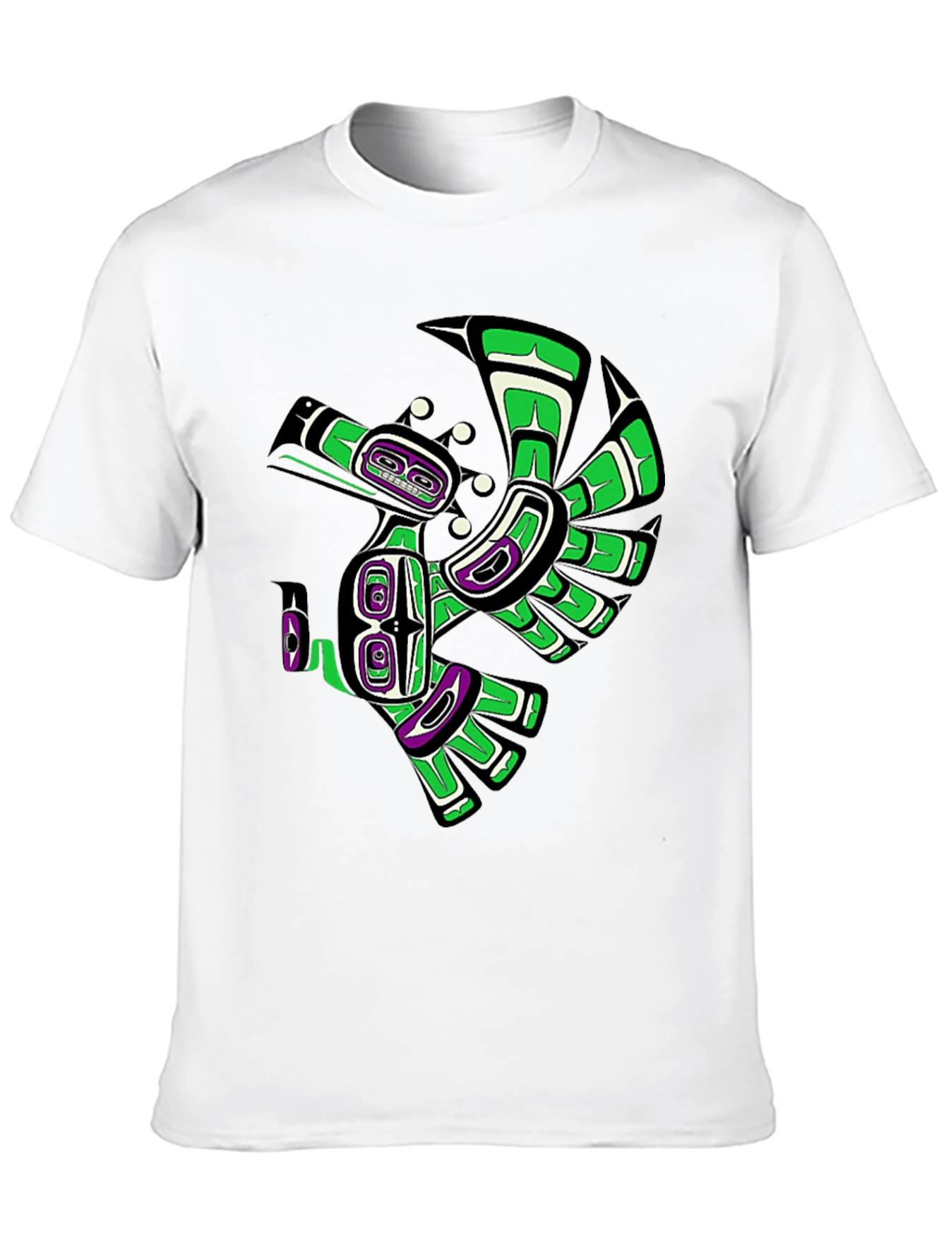 Native American Art Raven Black T-Shirt