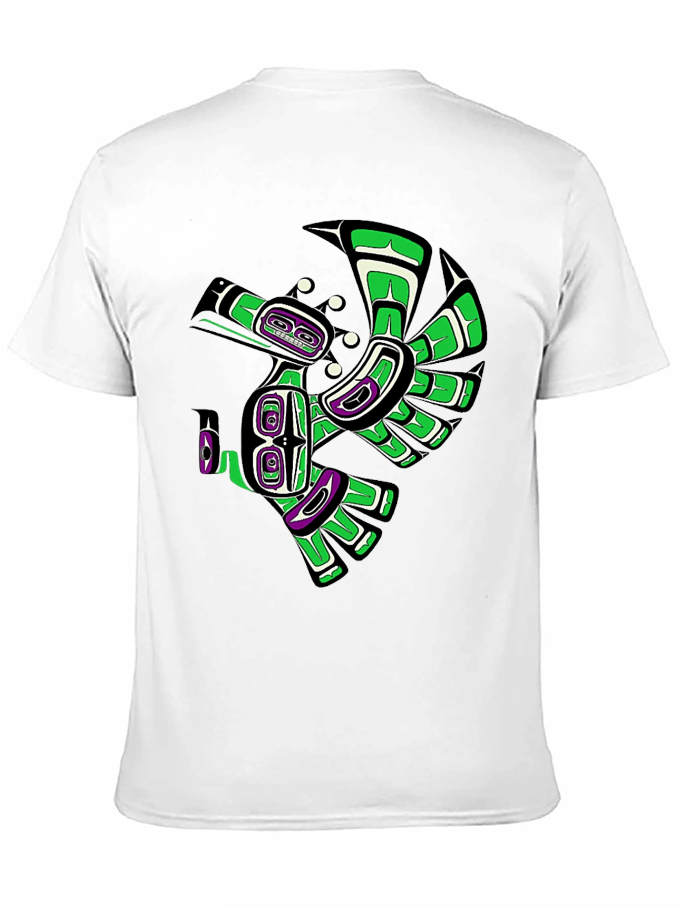 Native American Art Raven Black T-Shirt