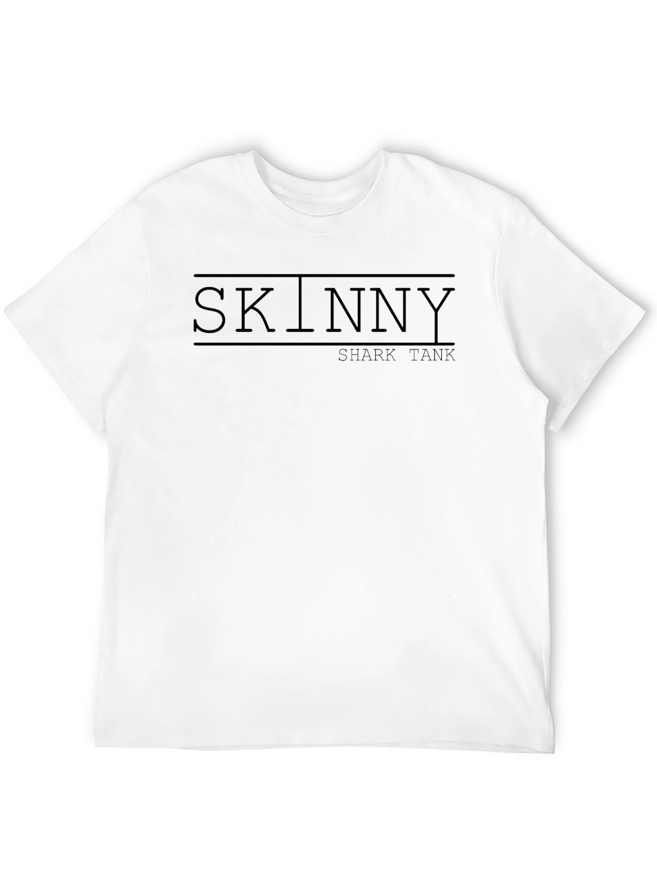 Skinny Shark Tank Black Graphic Tee