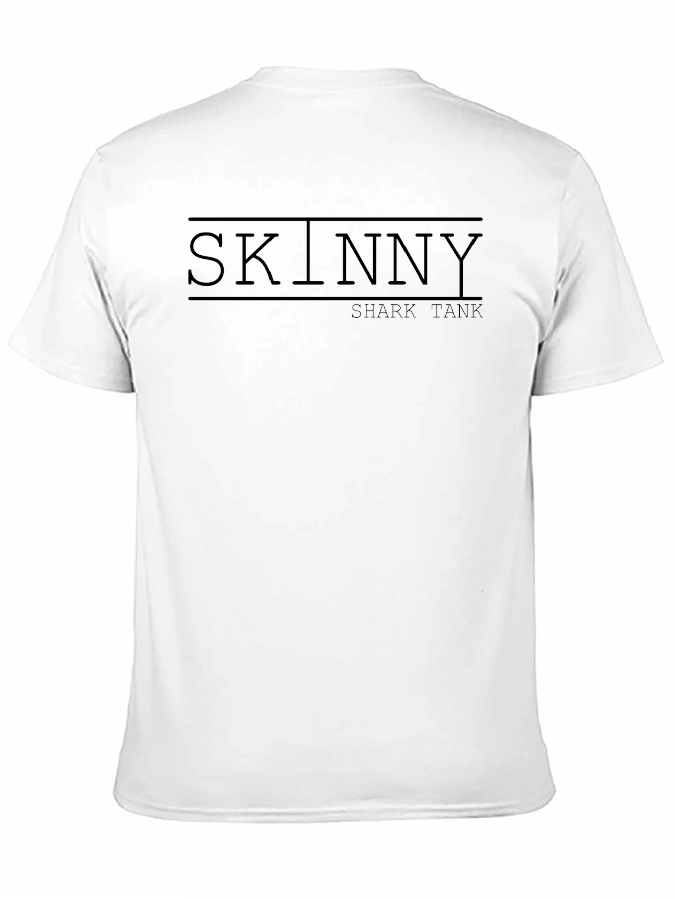 Skinny Shark Tank Black Graphic Tee