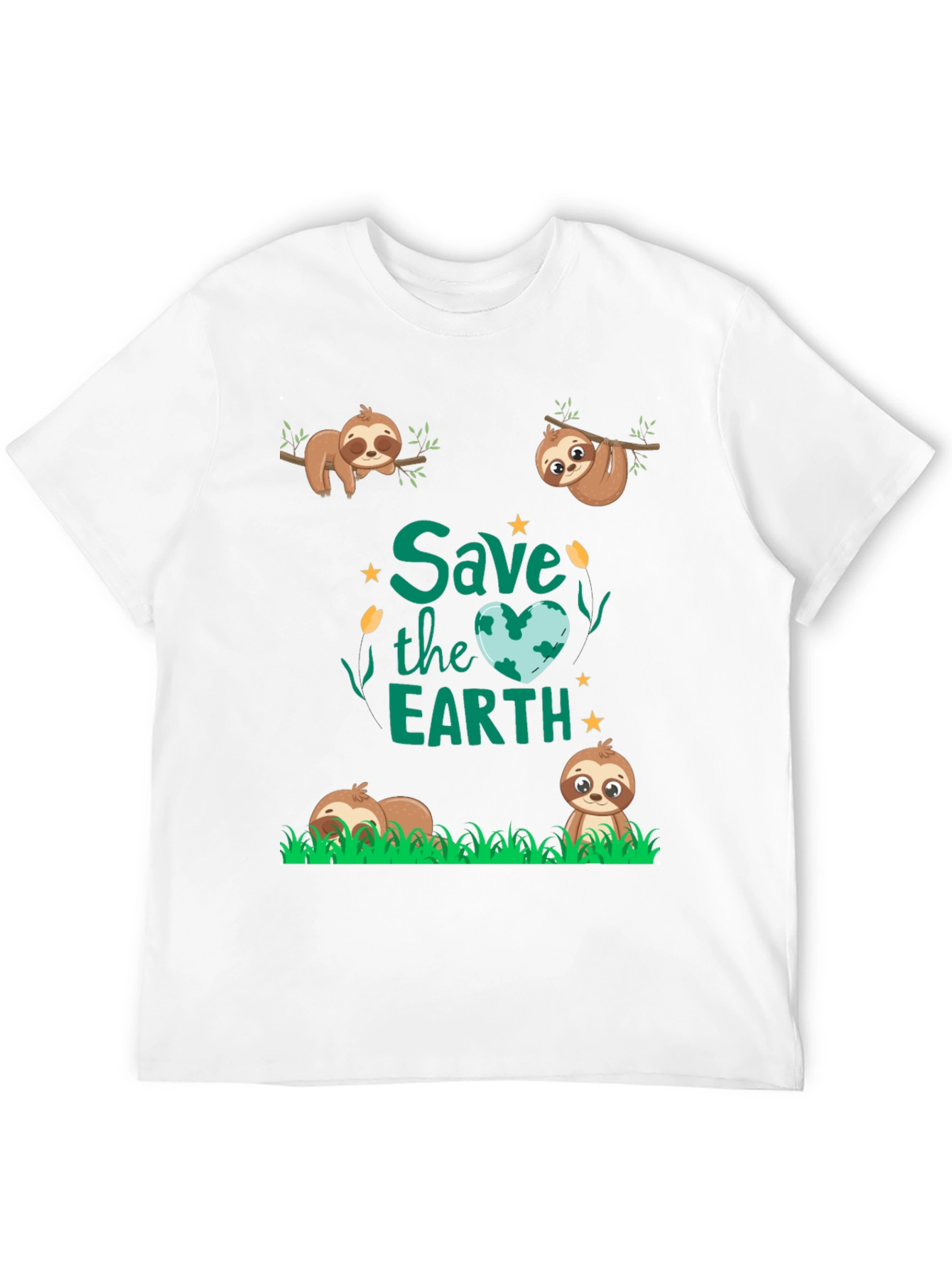 Save the Earth Sloth Graphic Tee