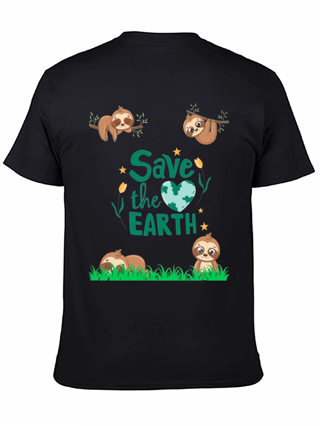 Save the Earth Sloth Graphic Tee