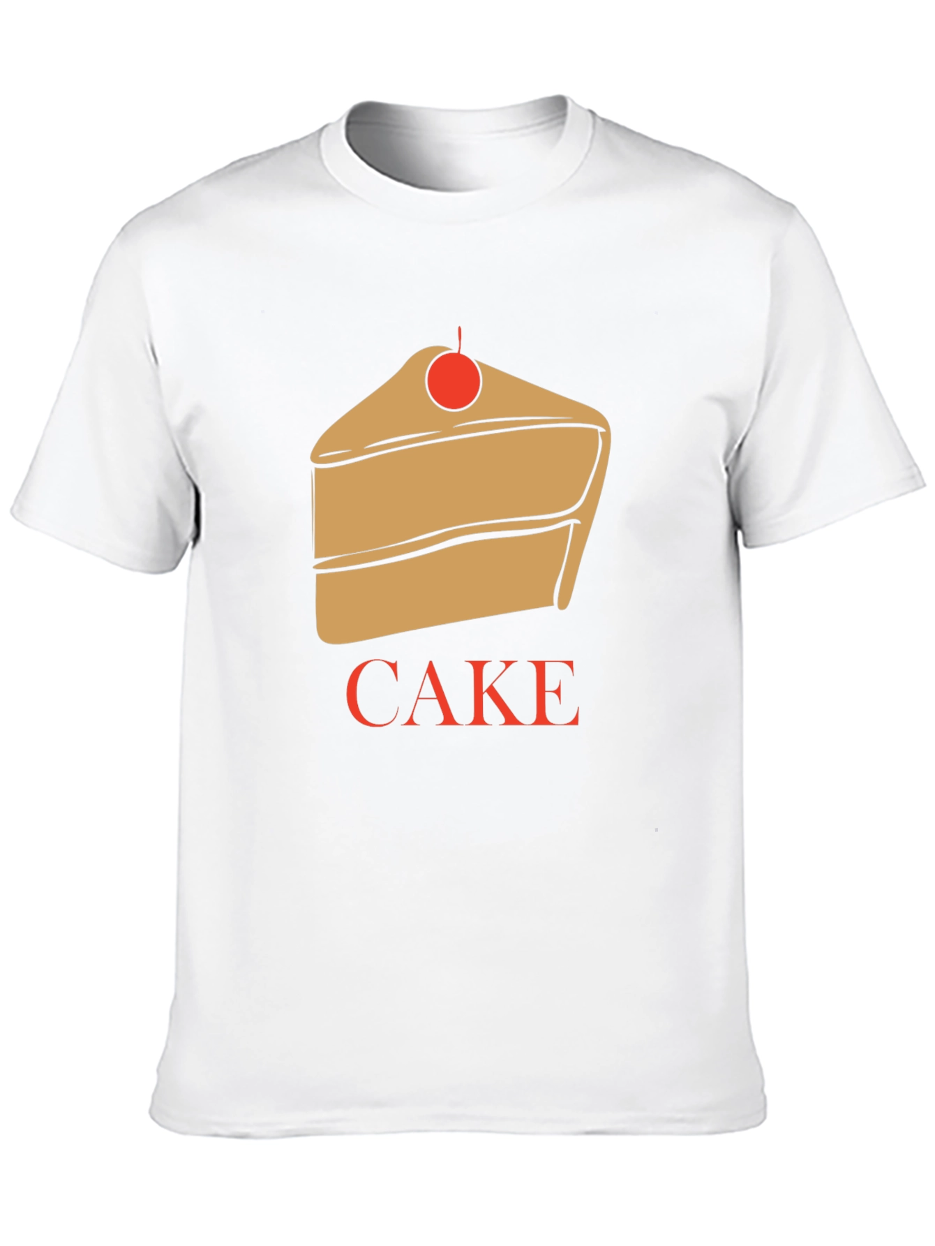 Cake Graphic T-Shirt - Unique Dessert Lover Tee