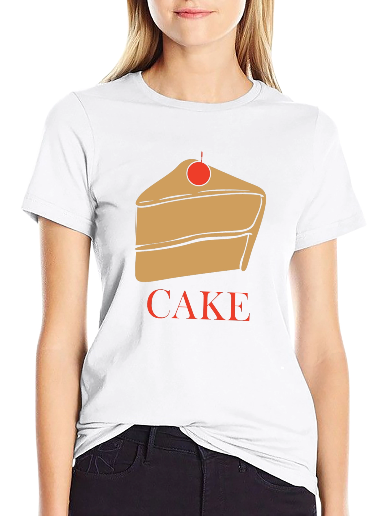 Cake Graphic T-Shirt - Unique Dessert Lover Tee