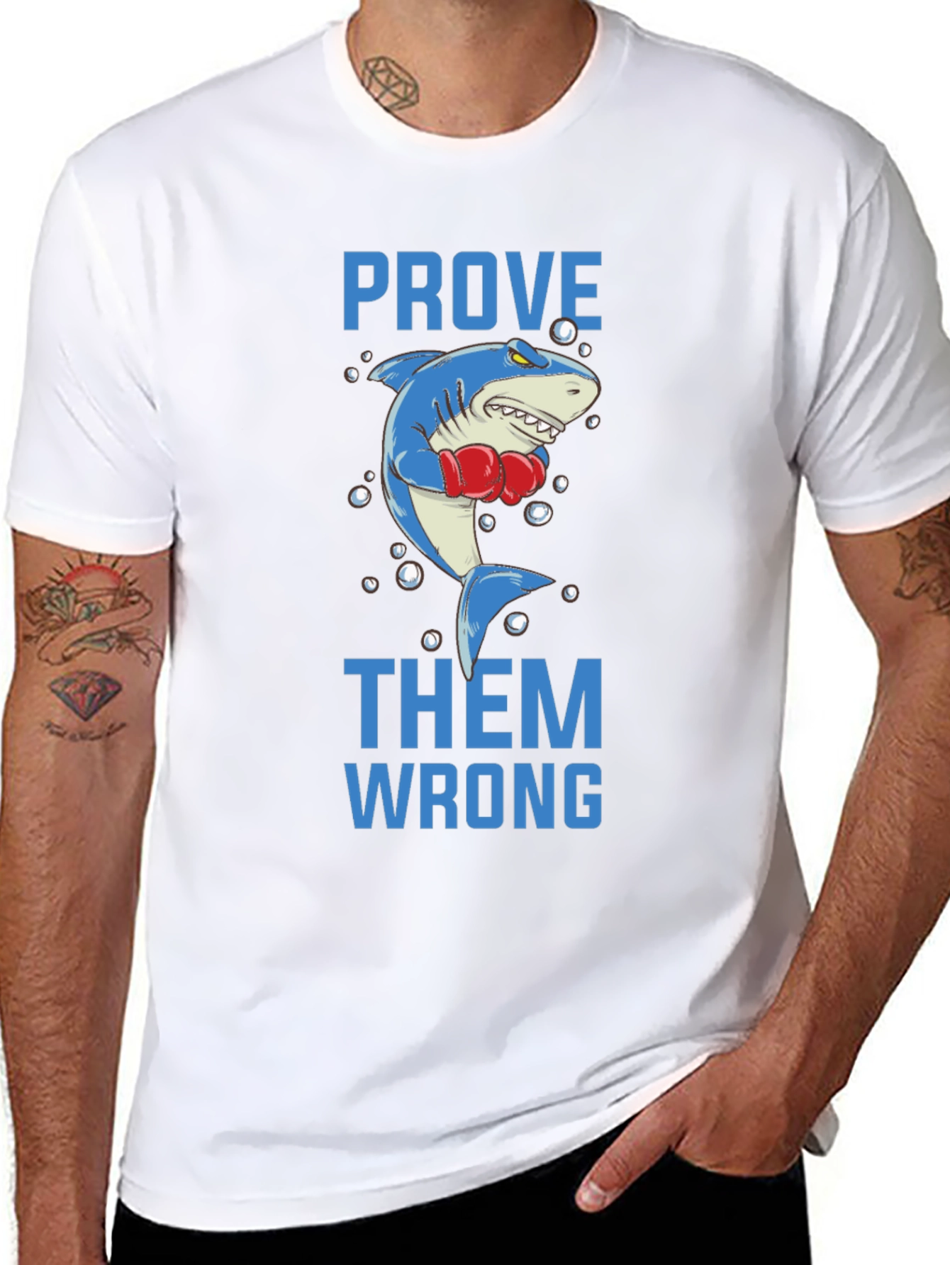 Prove Them Wrong Boxing Shark Graphic Tee