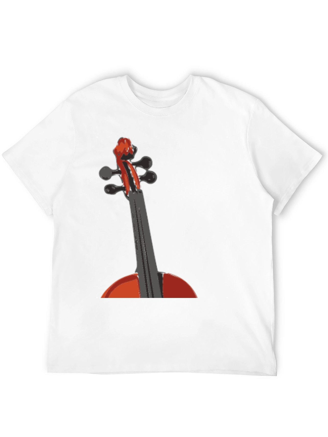 Violin Graphic Tee - Music Lovers T-Shirt