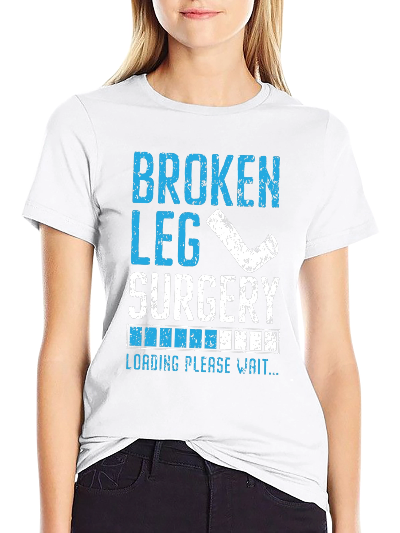 Broken Leg Surgery Loading T-Shirt