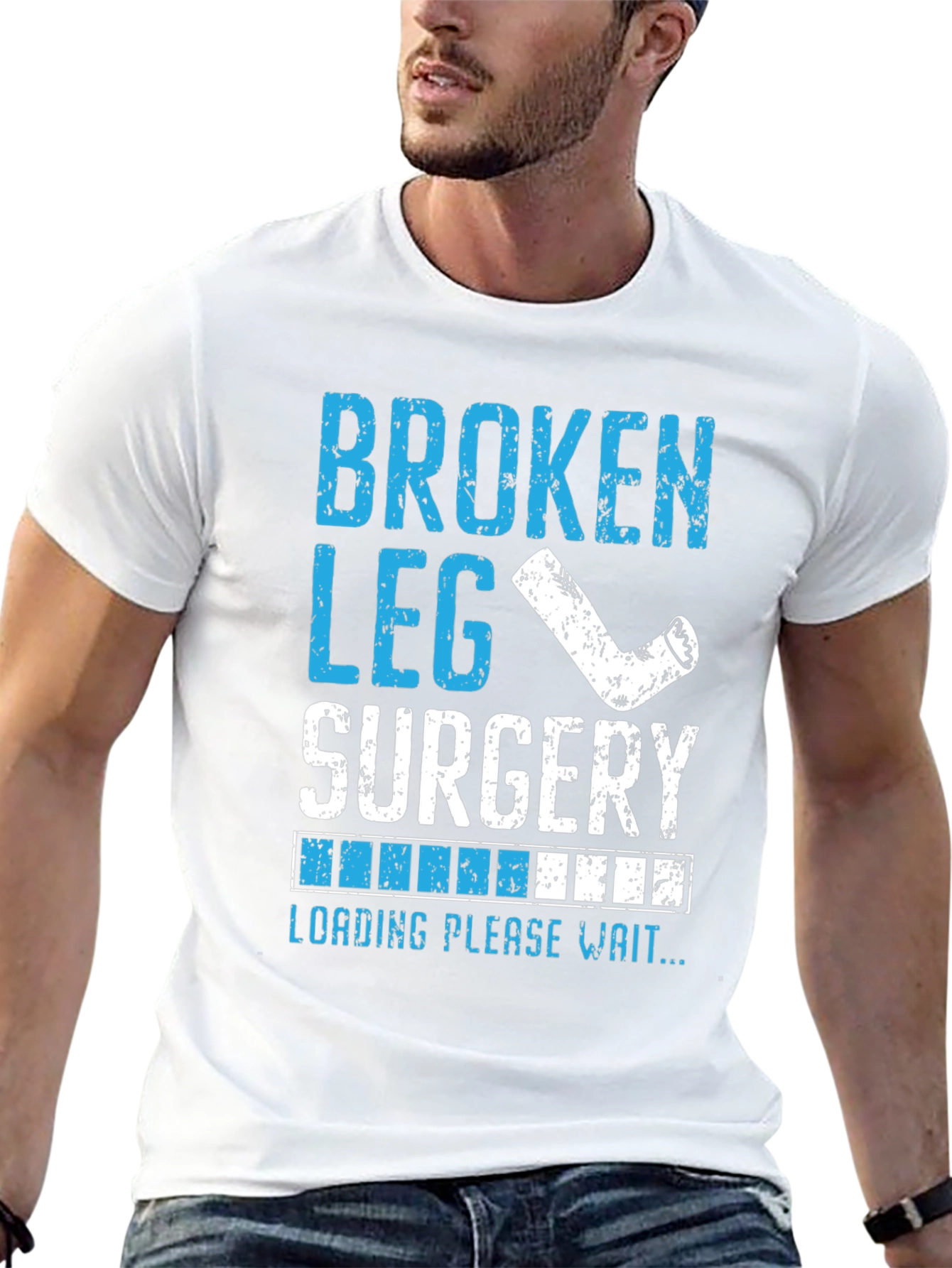 Broken Leg Surgery Loading T-Shirt