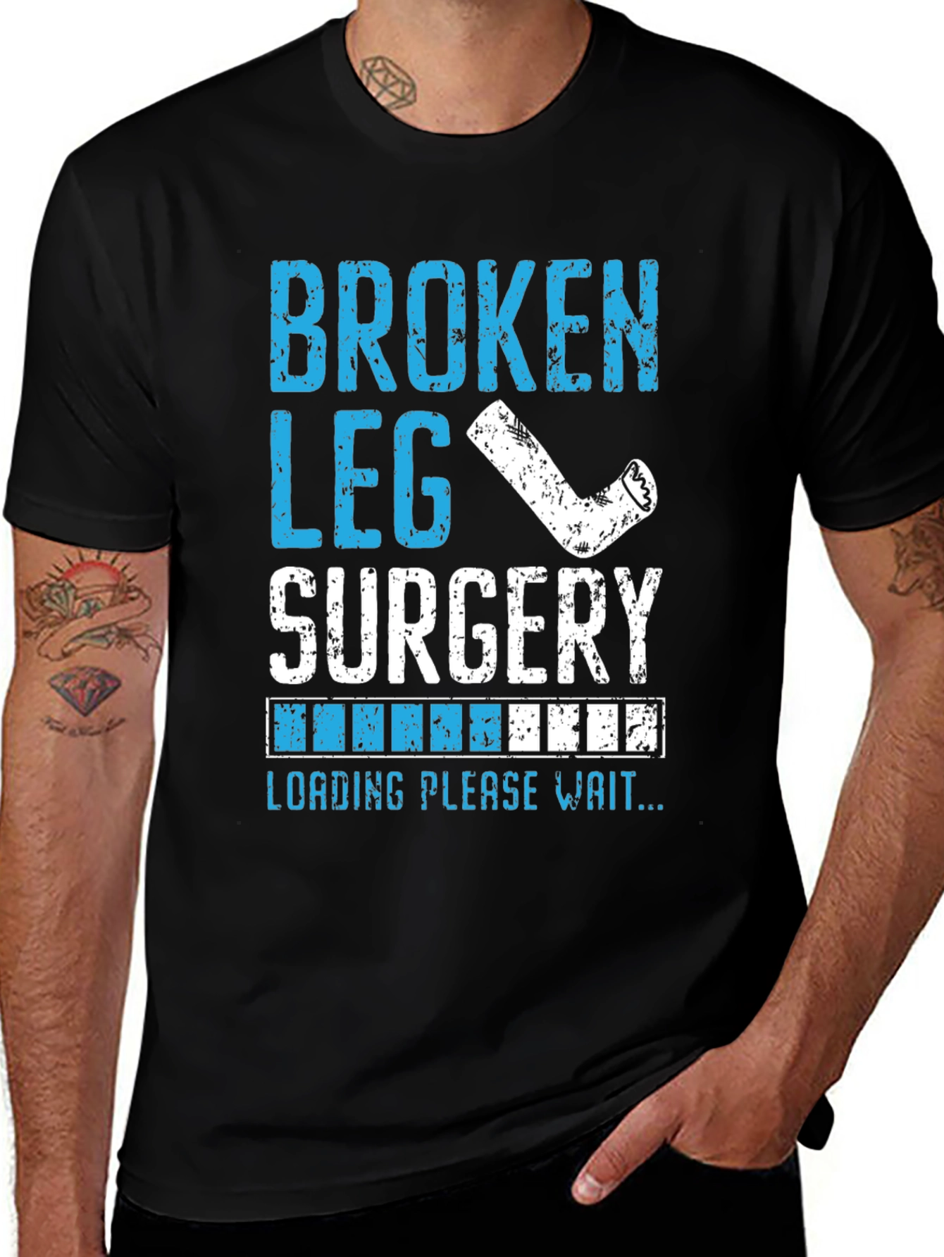 Broken Leg Surgery Loading T-Shirt