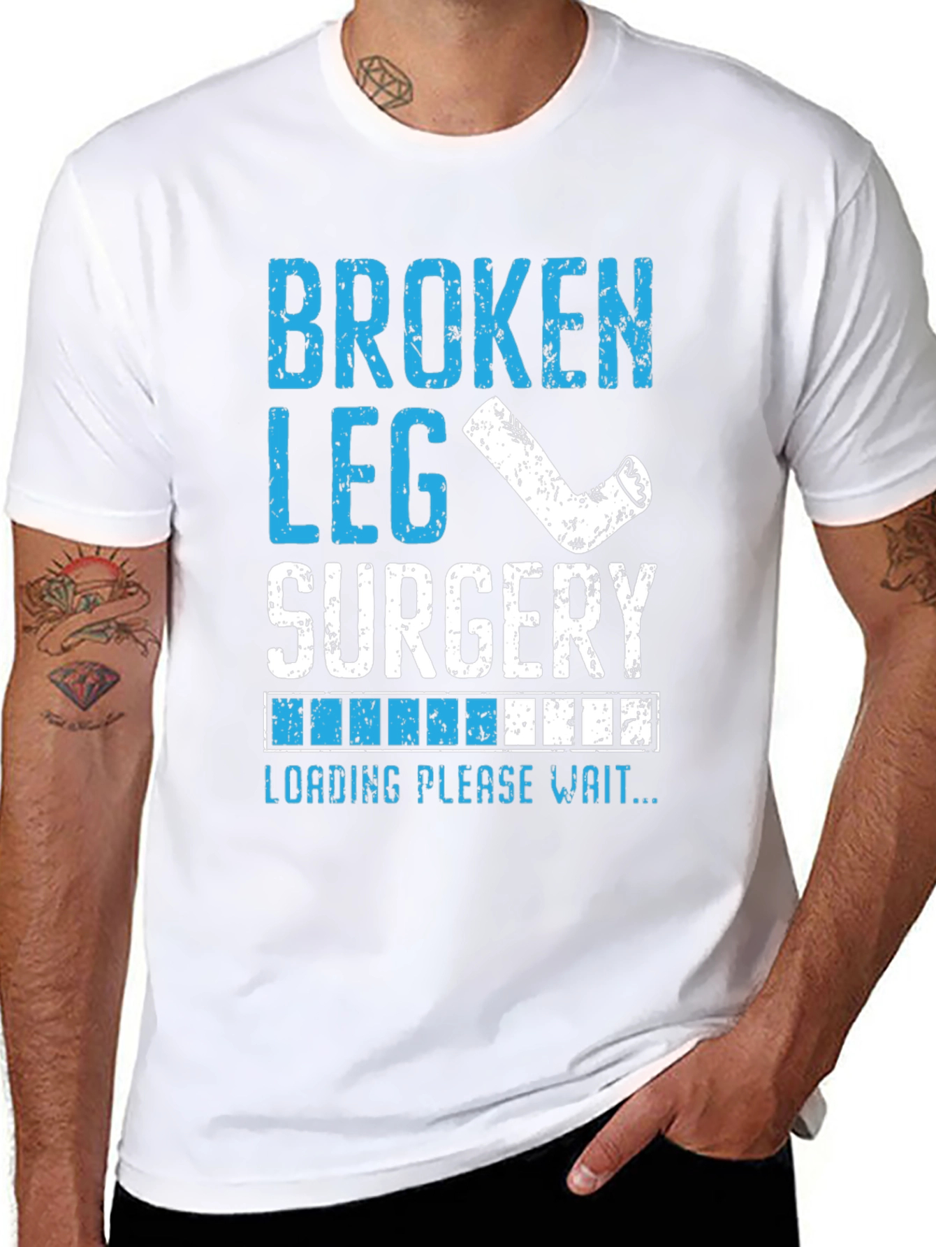 Broken Leg Surgery Loading T-Shirt