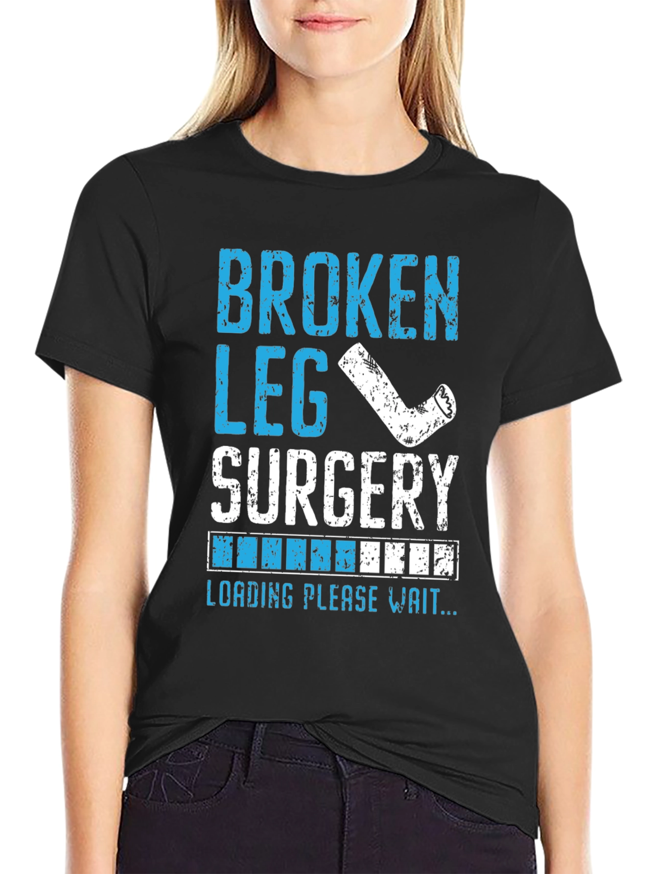Broken Leg Surgery Loading T-Shirt