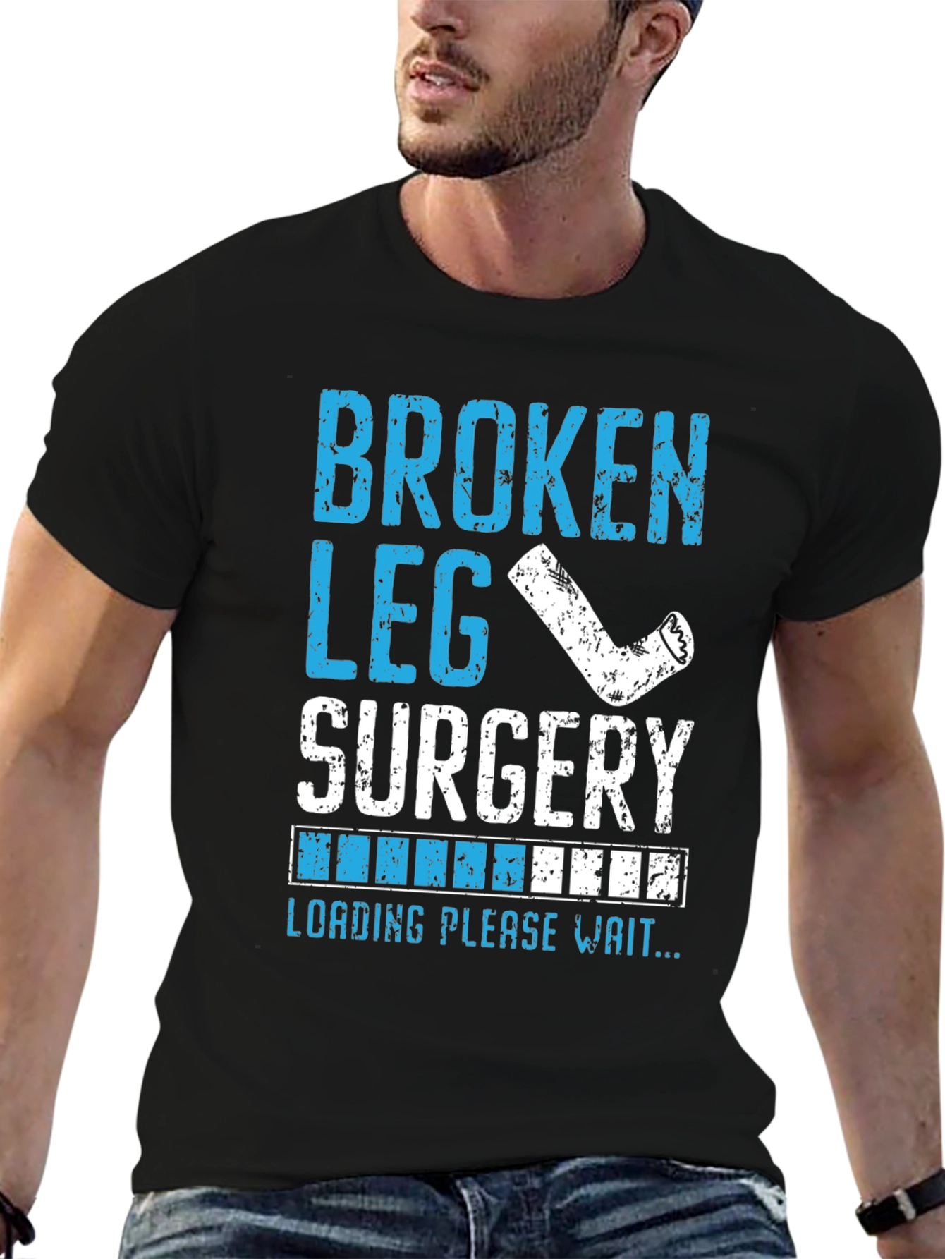 Broken Leg Surgery Loading T-Shirt