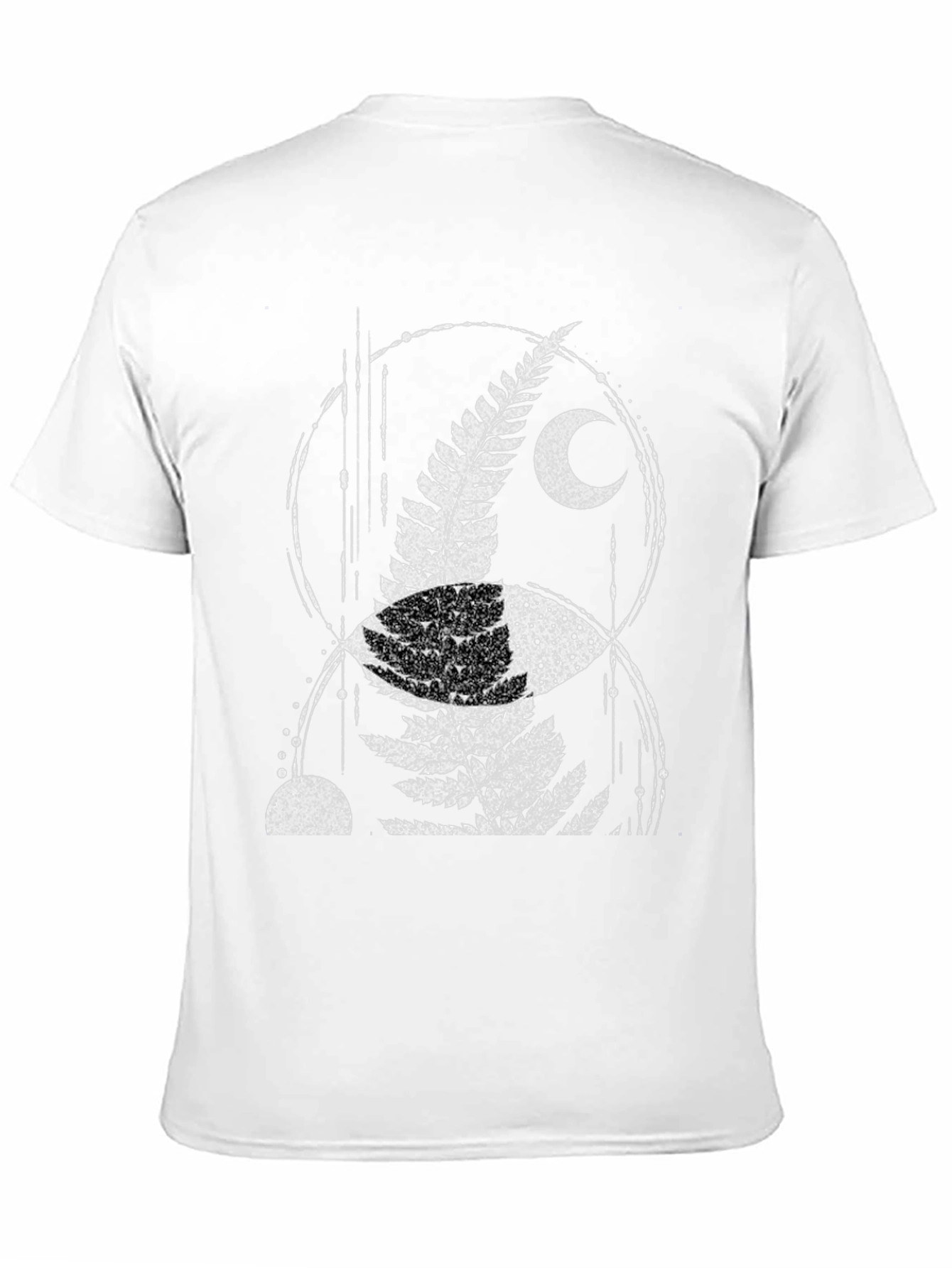 Fern & Moon Graphic Tee - Black Cotton Blend