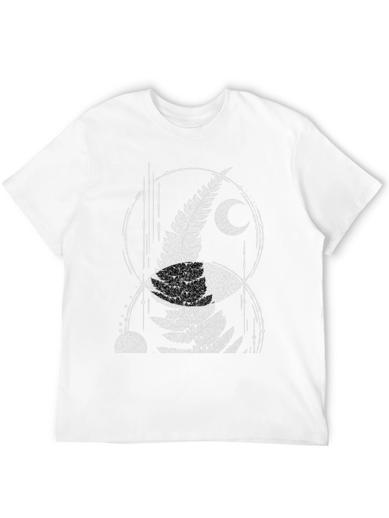 Fern & Moon Graphic Tee - Black Cotton Blend