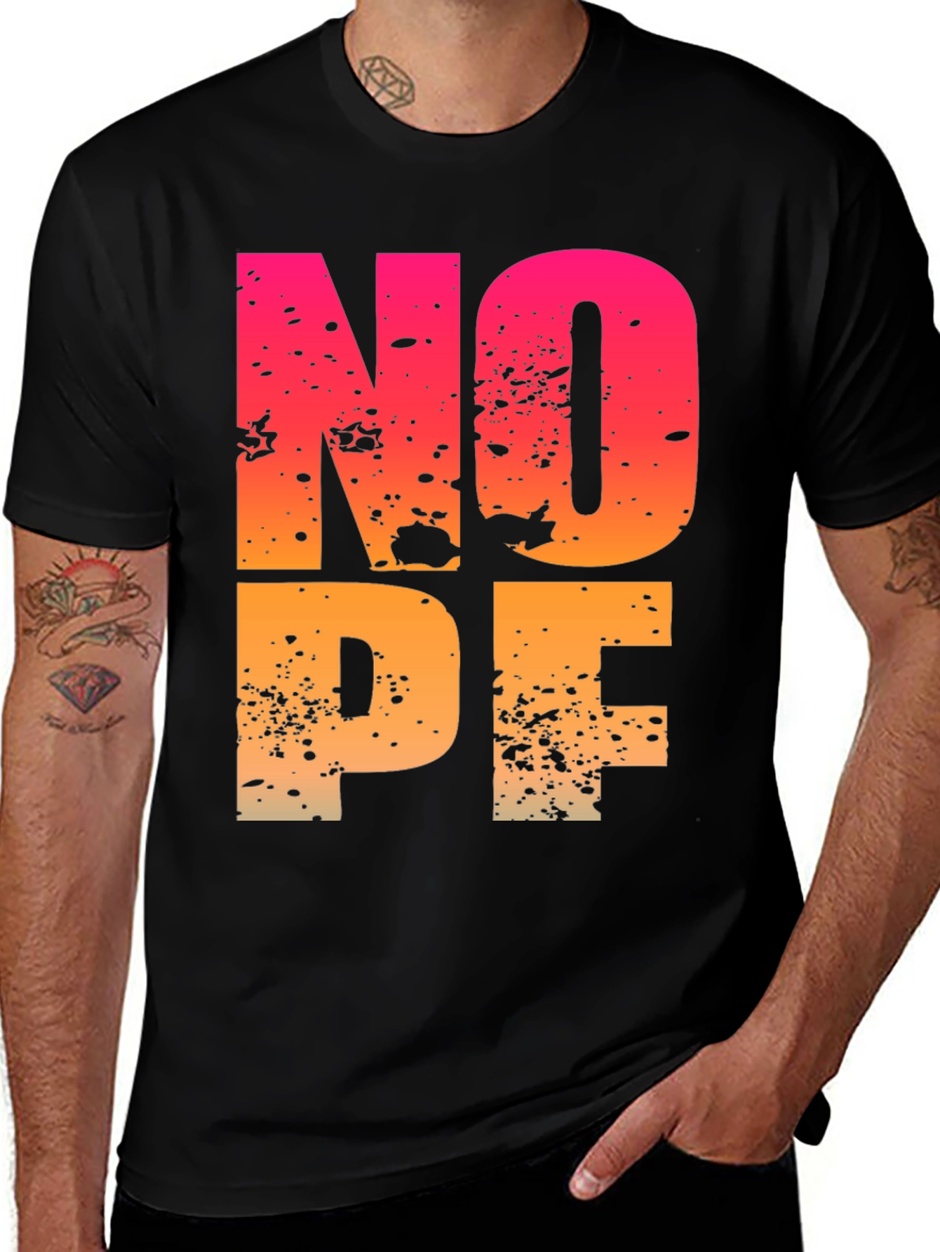 NOPE Graphic Tee - Mens Black T-Shirt