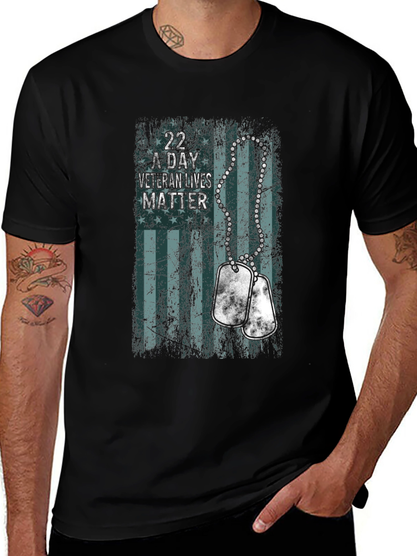 Veteran Lives Matter Graphic T-Shirt