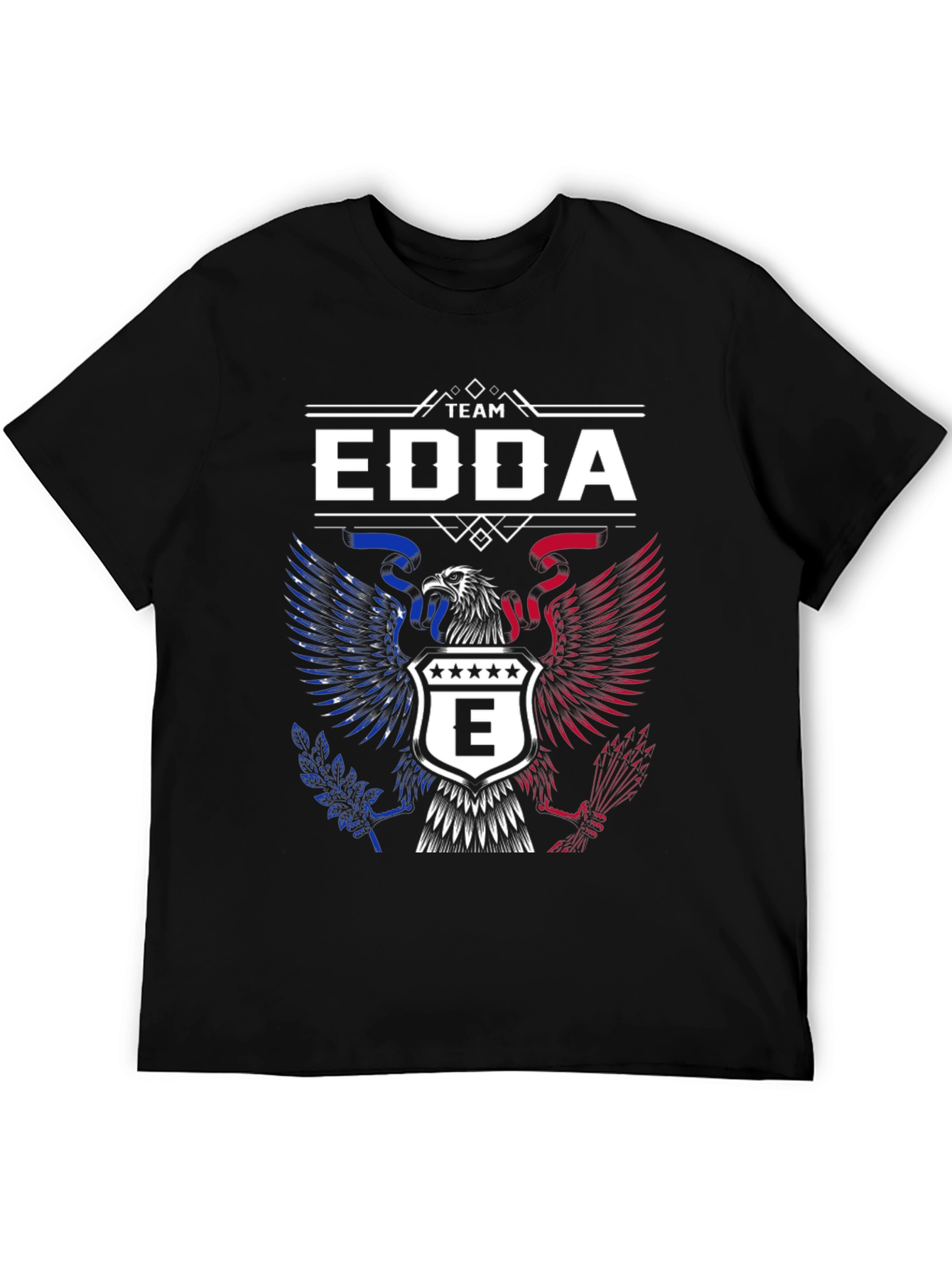 Team Edda Eagle Graphic T-Shirt - Patriotic Design
