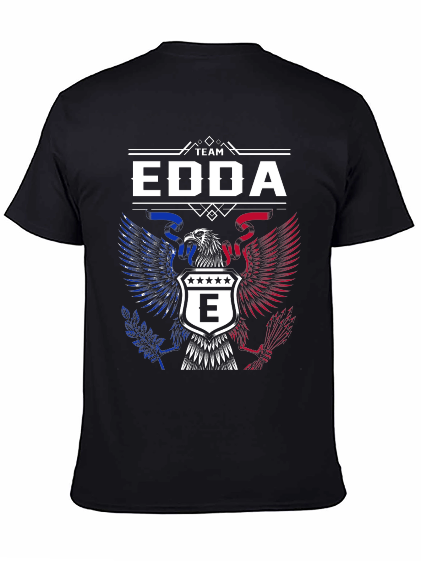 Team Edda Eagle Graphic T-Shirt - Patriotic Design