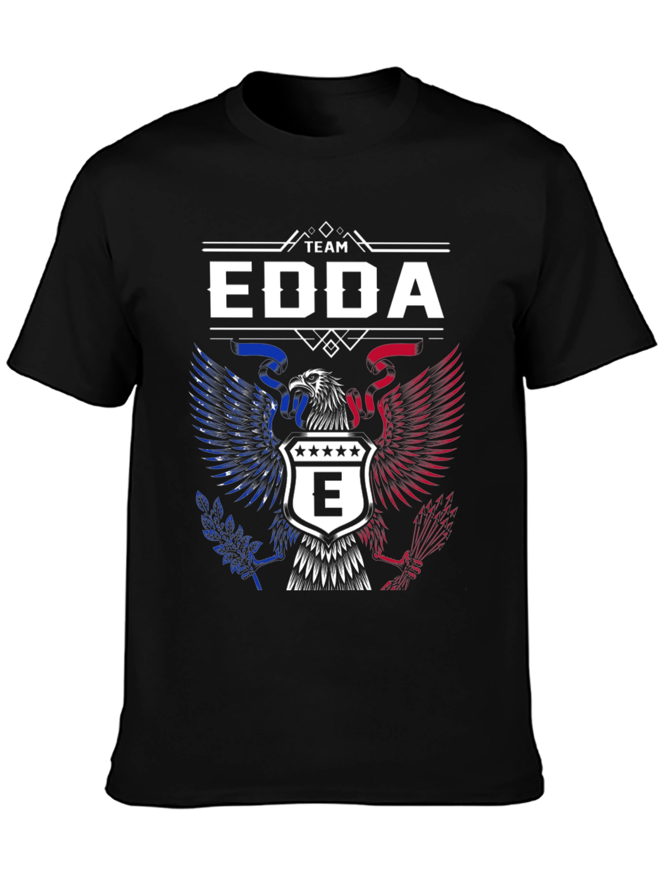 Team Edda Eagle Graphic T-Shirt - Patriotic Design