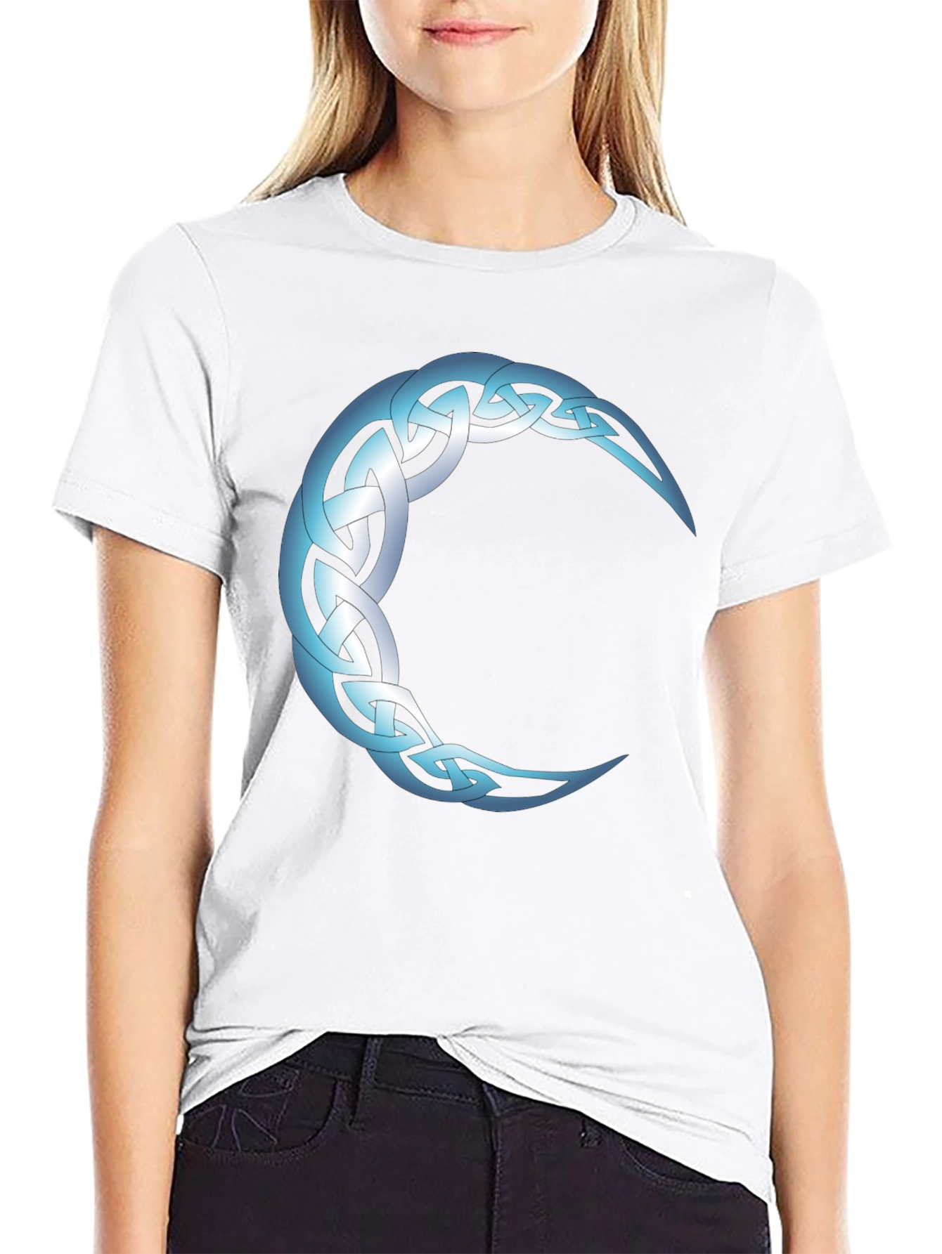 Celtic Moon Knot T-Shirt - Black