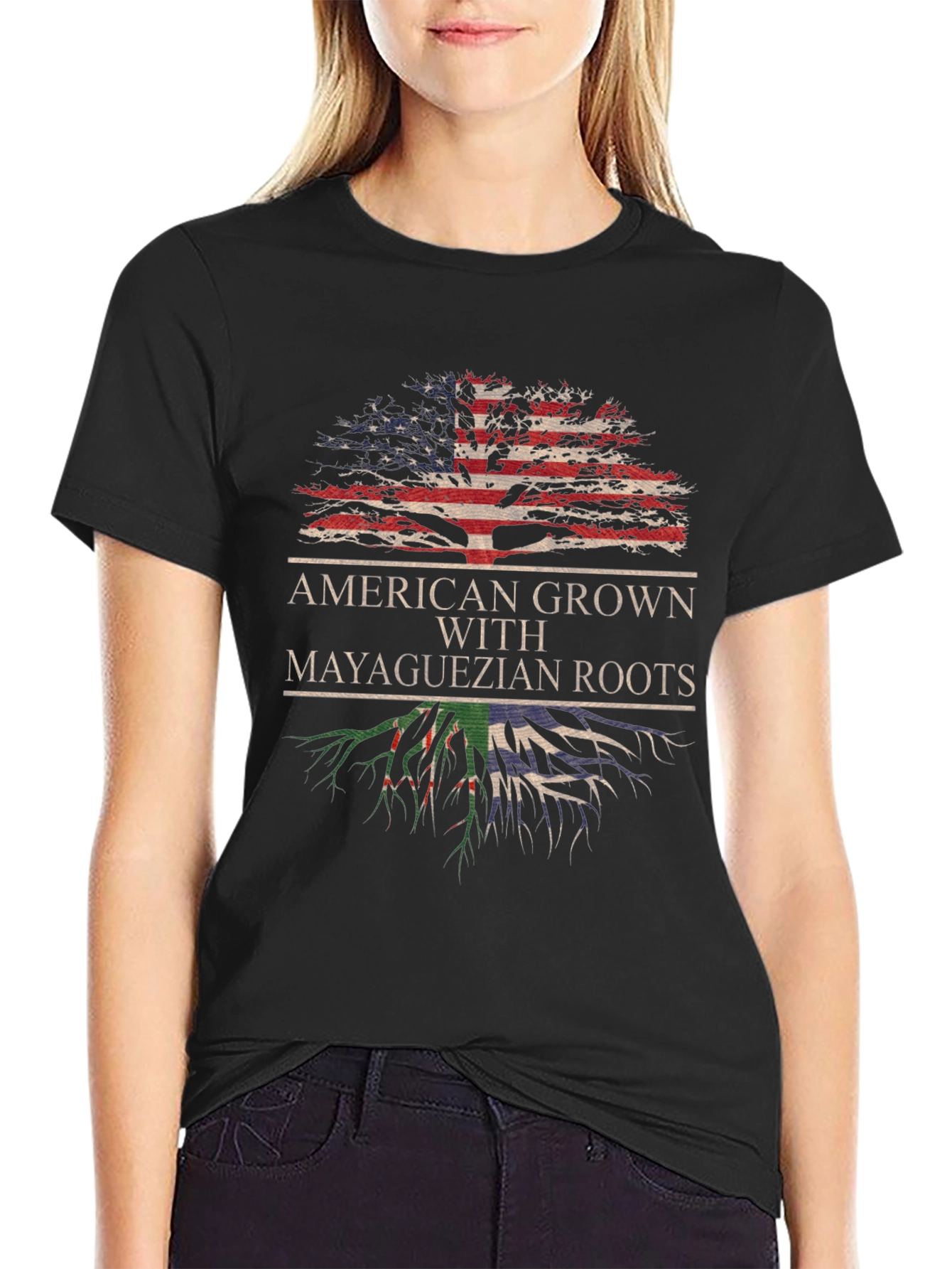 American Grown with Mayaguezian Roots T-Shirt