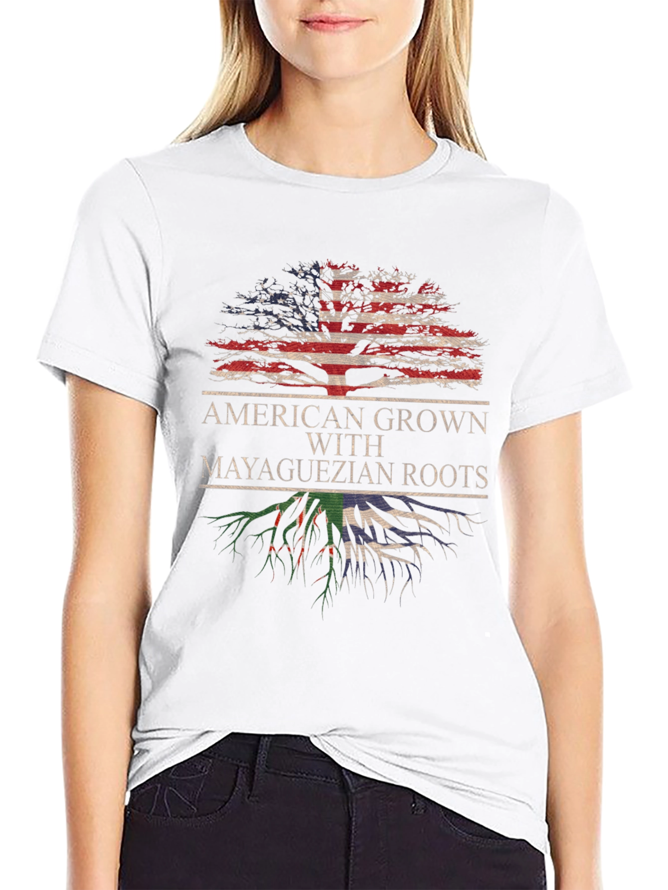 American Grown with Mayaguezian Roots T-Shirt
