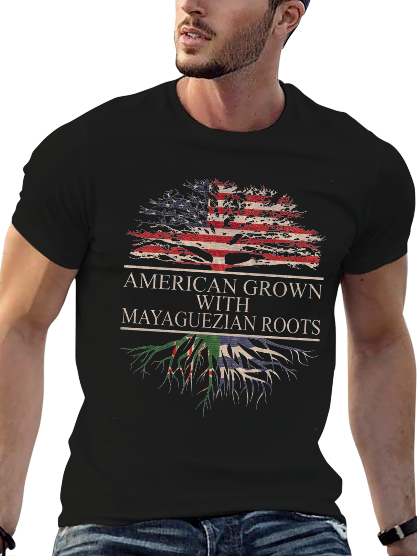 American Grown with Mayaguezian Roots T-Shirt