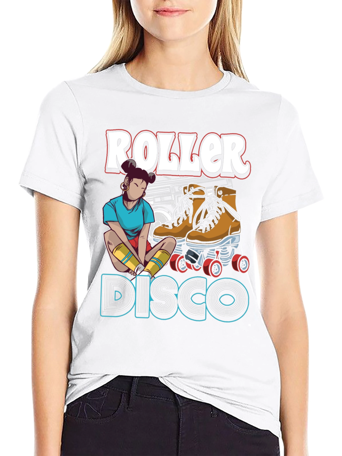 Roller Disco Graphic T-Shirt - Retro Style
