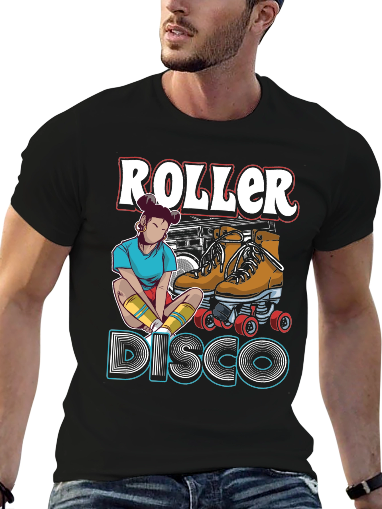 Roller Disco Graphic T-Shirt - Retro Style