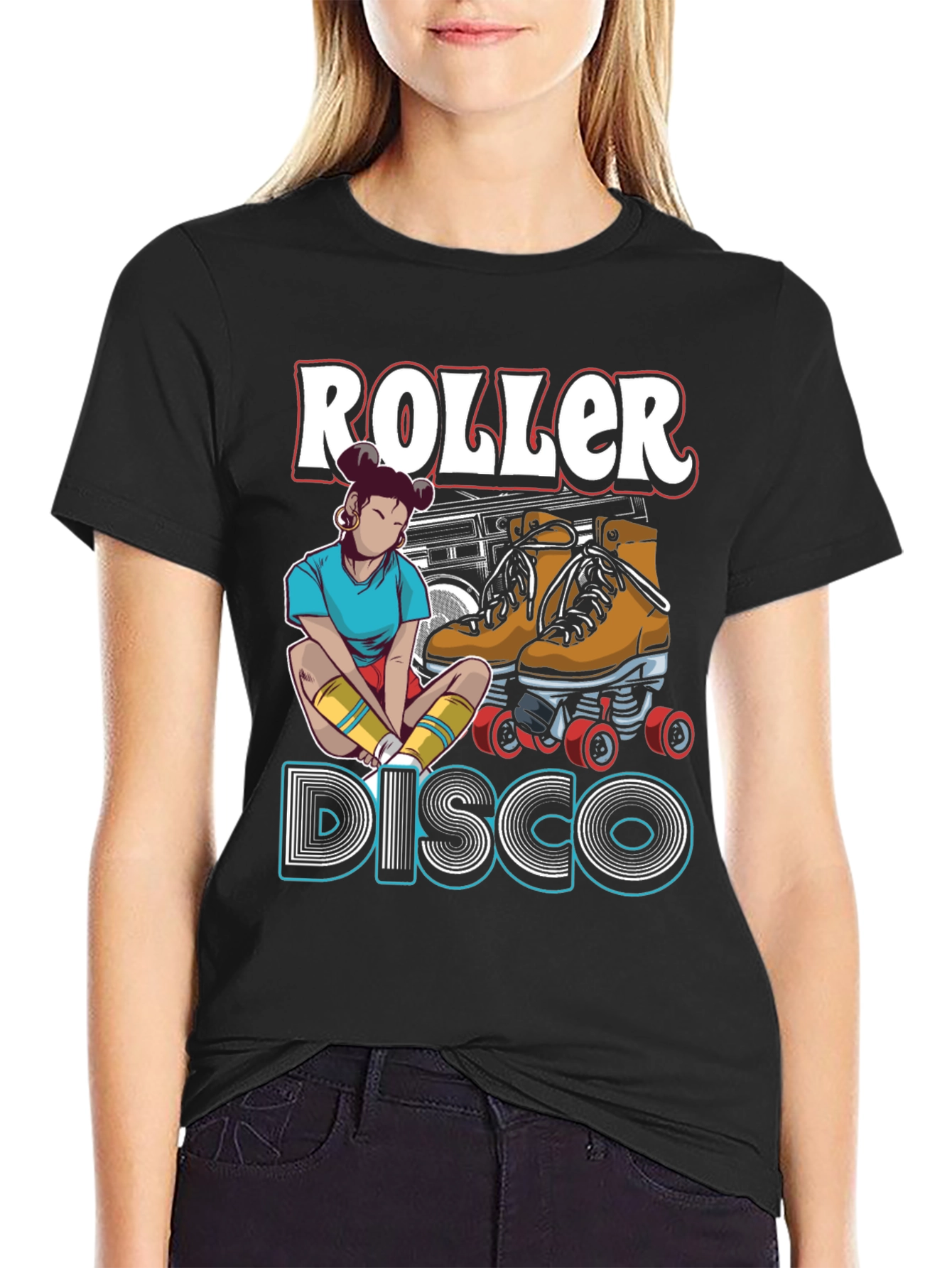 Roller Disco Graphic T-Shirt - Retro Style