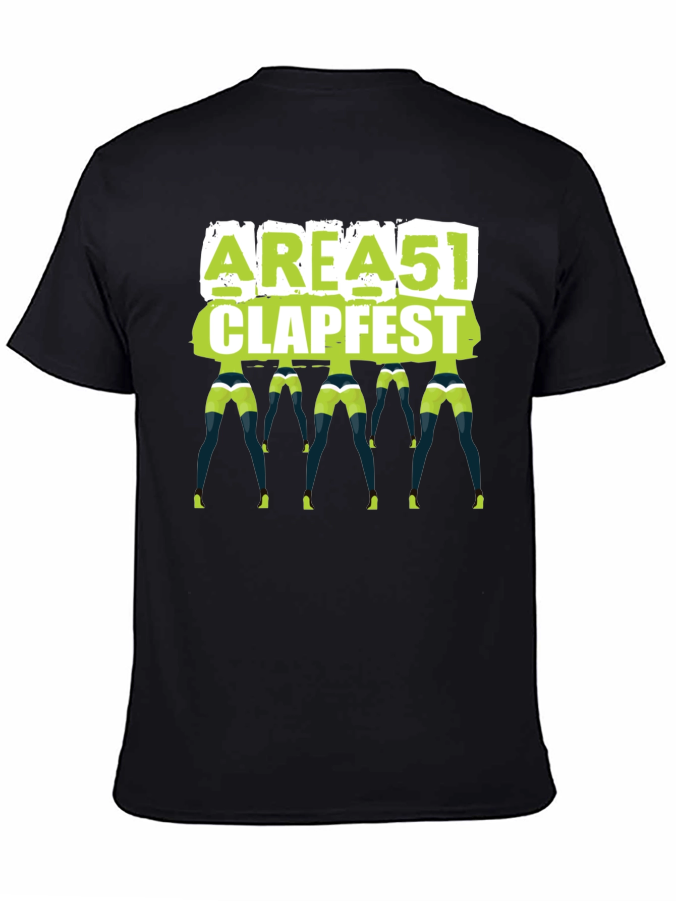Area 51 Clapfest T-Shirt Funny Alien Rave Tee