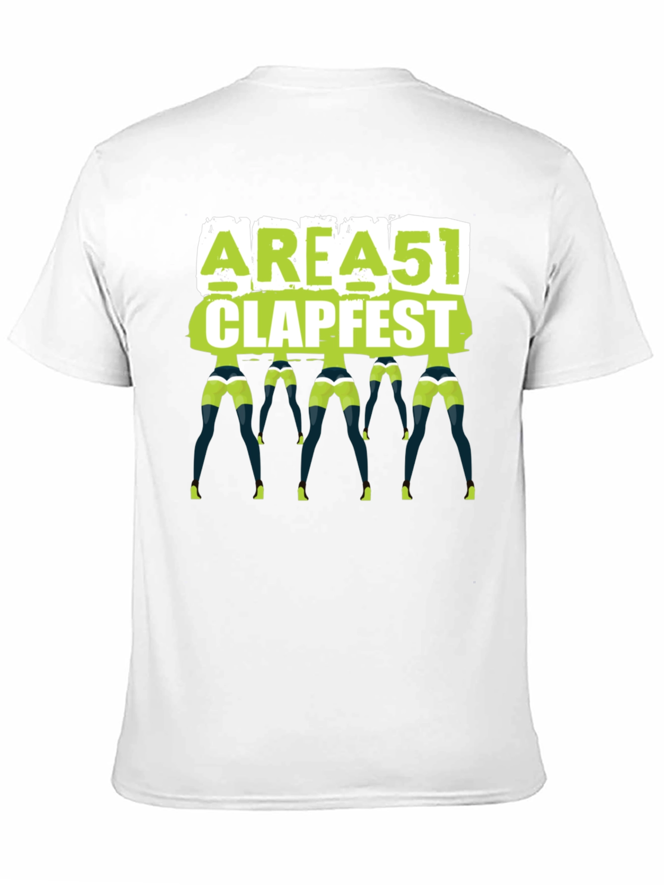 Area 51 Clapfest T-Shirt Funny Alien Rave Tee